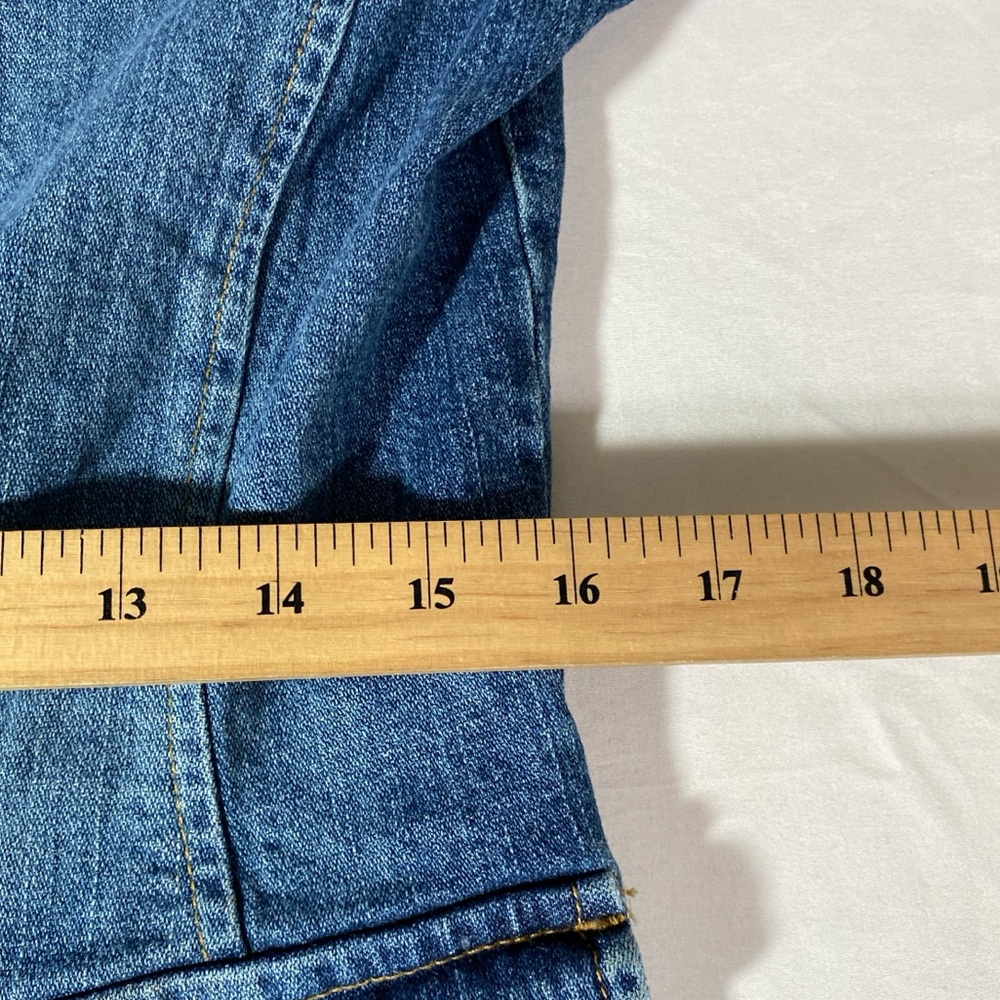 NY&CO Vintage Women's Blue Denim Blazer Jacket, Size Medium, Downtown Girl Core - Picture 8 of 10